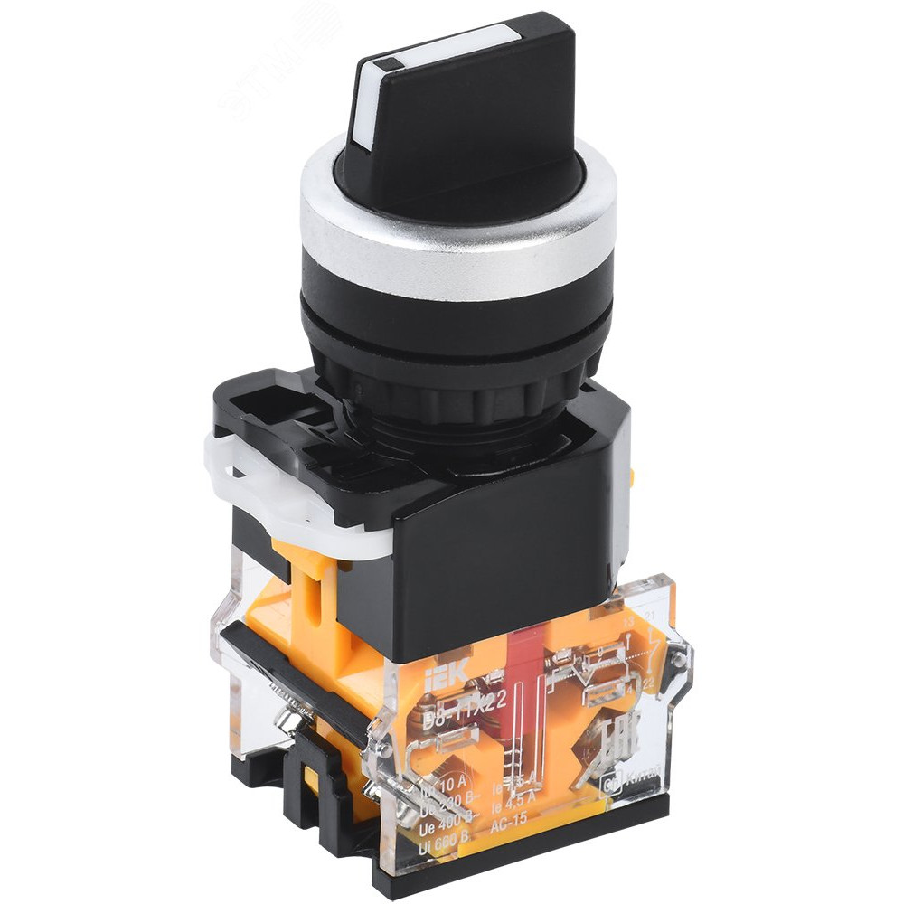 Изображение товара Переключатель D8-11X22 2 положения встраиваемый IP40 для электросетей