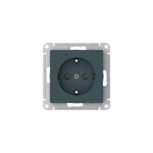 ATLASDESIGN РОЗЕТКА с заземлением, 16А, быстрозажимные клеммы, ИЗУМРУД ATN000843S