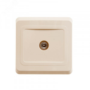 ЭТЮД Розетка телевизионная TV 0.7дБ скрытая бежевая TVC-002K