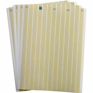 brd29765, LAT-26-652-10 этикетки, полиимид В-652, цвет-янтарный, размер 6.35х6.35мм, 11 листов, 10296 шт/упак.