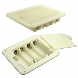 AA*4 SWITCH 92*78*18MM, Батарейный отсек AA*4 switch 92*78*18 мм, закрытый