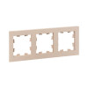 3 - местная рамка, кремовая, пластик Эпика EKF UP1-FPI-03