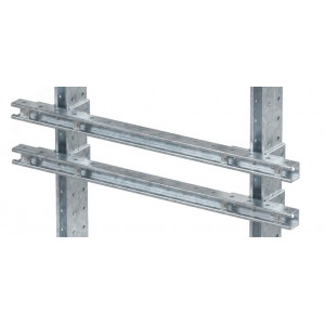 Комплект монтажных профилей на раму для крепления 3 оболочек винтами din 84 M6X40 12 шт. , горячеоцинкованный, длина 900 мм EX-E3FPR09