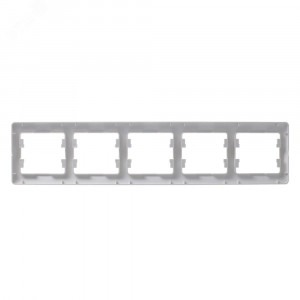 Рамка 5-м Glossa горизонт. алюм. SE GSL000305