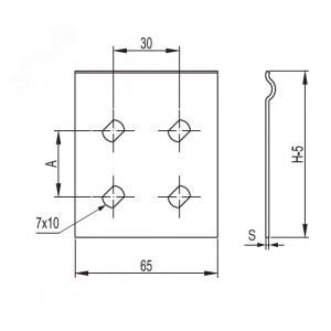 Пластина соединительная GTO H100 37305R