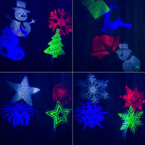 LED проектор, 12 сменных слайдов, цвет RGBW, 12В 601-262