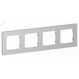 FLITE CLASSIC Рамка 4-местная РУ-4-К-ФлА алюминий IEK FI-M42-32-20-K47