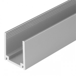 Профиль ARL-U15 (26x15mm) 021555, Профиль из анодированного алюминия для гибкого неона сечением 26x15 мм. Длина 1 метр, габариты 1000х18.2х20 мм.