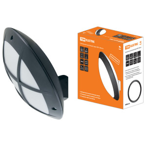 Светильник НБУ 05-60-008 "Мегас 2" черный с решеткой IP64 SQ0328-0308