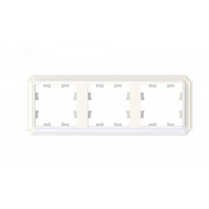 Рамка 3-пост. AtlasDesign Antique универс. жемчуж. SE ATN100403