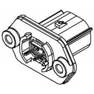 19428-0009, Автомобильные разъемы 2 Ckt Vert. Header low profile