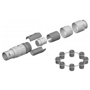 JBXFH2G10MSSDSR, Цилиндрические защелкивающиеся разъемы StrtPlugIP68sz210M Cont CblClampBS