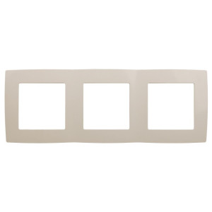 12-5003-02 Рамка на 3 поста, 2, слоновая кость (15/150/3000) Б0014762