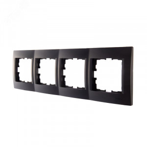 Рамка 4-м Karina горизонт. черн. бархат 707-4200-149
