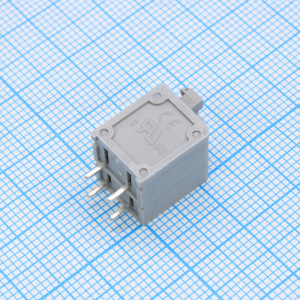 GT236-5.0-02P-11-00, Нажимной безвинтовой клеммный блок 2 контакта. Зажим типа торцевой контакт. Серия GT236-5.0