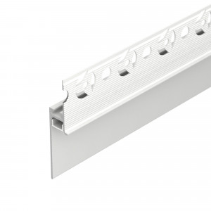 Профиль PLINTUS-FANTOM-H35-2000 WHITE 043666, Алюминиевый профиль для светодиодных лент и линеек. Цвет - белый RAL9003 (порошковая окраска). Габаритные размеры (LхWхH): 2000x13x66,9 мм. Ширина площадки для ленты 8 мм. Аксессуары приобретаются отдельно. Цена за метр.