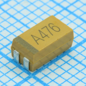 CA45-C010K107T, Конденсатор танталовый 100мкФ ±10% 10В типоразмер C