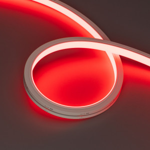 ARL-MOONLIGHT-1213-TOP 24V RED, Гибкая герметичная лента (неон серии MOONLIGHT), сечение 13х12 мм. Светодиоды SMD 2835 120 шт/м. Цвет свечения КРАСНЫЙ, угол излучения 115°. Мощность 8 Вт/м, питание 24 В. Класс пылевлагозащиты IP67. Размеры 5000х13х12 мм. Мин. отрезок 50 мм. Вертикальный