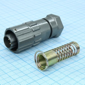 FQ14-4TJ-8, Кабельная вилка, 4 контакта, кабель 8 мм