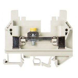 Измерительная клемма 9760 U/8 SWK 4, Измерительная клемма, тип фиксации провода: винтовой, номинальное сечение: 10 мм кв., 24A, 800V, ширина: 8 мм, цвет: серый, тип монтажа: DIN35