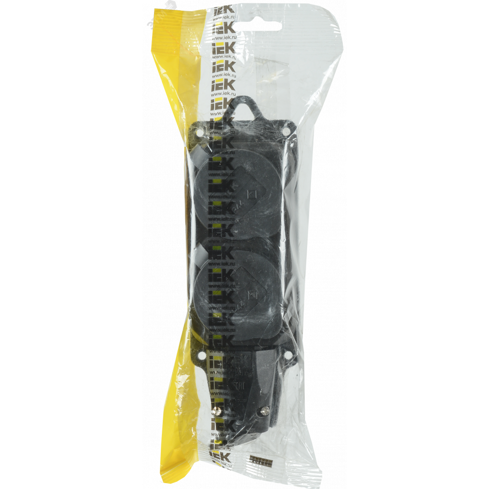 Изображение товара Колодка удлинителя 2-м 16А IP44 Омега с защитной крышкой и заземлением