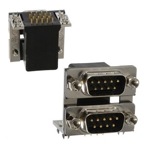 178-037-613R571, Сдвоенные соединители D-Sub  RA 37POS ML/ML 5A