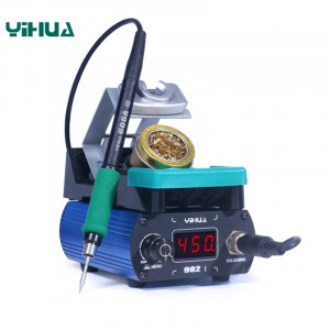 YIHUA 982-I 210+245, Компактная паяльная станция с двумя паяльниками 40Вт и 120 Вт, сменные жала C210 и C245, в комплекте паяльник 706A и 606A
