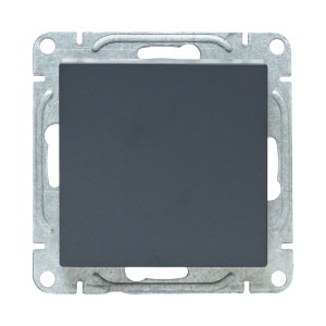 Механизм выключателя, одноклавишный, перекр-стный, графит Эпика EKF UP1-SWG-12