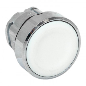 Исполнительный механизм кнопки XB4 белый плоский возвратный без фиксации, без подсветки IP65 EKF XB4BA-W-65