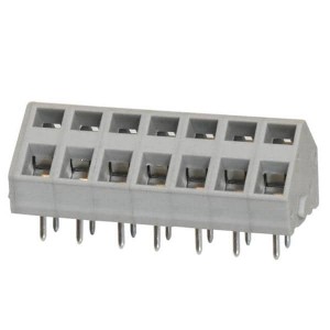 TBL007A-500-07GY, Фиксированные клеммные колодки Terminal block, screwless, 5.00, 45 , 7, Gray