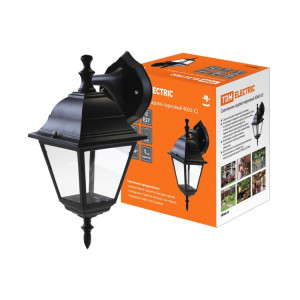 Светильник 4060-02 садово-парковый четырехгранник, 60Вт, вниз, черный SQ0330-0022