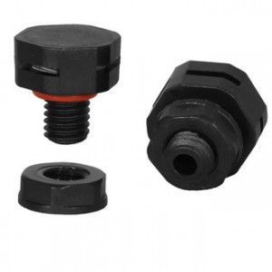 M8X1.25 PA66  BLACK, Клапан выравнивания давления IP67, M8X1,25, пластик черный