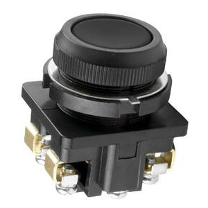 Кнопка КЕ-011/1 2з цилиндр 10А 660В IP40 черн. ET507206