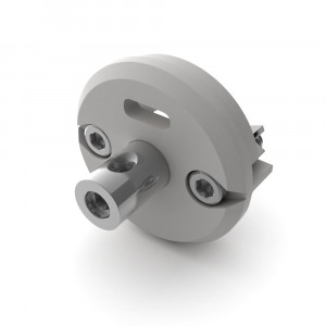Заглушка ROUND-D30-DUAL с втулкой и отверстием 029216, Заглушка для профиля ROUND-D30-DUAL с втулкой для крепления (на трос или пруток) и отверстием для кабеля. В пакете 1 штука, цена за пакет.  Не для подключения электричества.