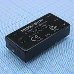 URA2415LD-20WR3, Преобразователь DC/DC на печатную плату 20Вт вход 9...36 В, выход ±15 В/±0.667 А (THТ)