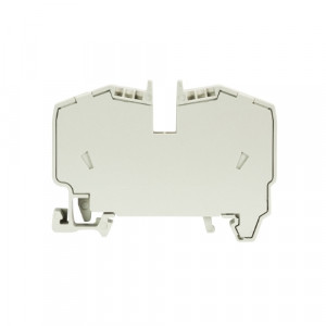 Проходная клемма WKF 6/35, Проходная клемма, тип фиксации провода: пружинный, номинальное сечение: 6 мм кв., 41A, 800V, ширина: 8 мм, цвет: серый, тип монтажа: DIN35