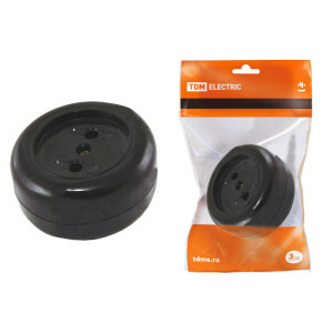 Розетка 2П 16А макс. 250B о/у "Ретро" (карболит) SQ1806-0102