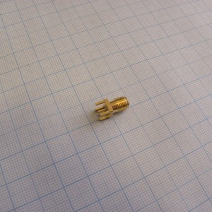 SMA гнездо на плату gold, ВЧ разъем