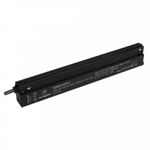 Блок питания ARV-SP-48150-MAG-ORIENT-PFC-BK (48V, 3.1A, 150W) 042920, Источник напряжения с гальванической развязкой для магнитной системы. Входное напряжение 220-240 VAC. Выходные параметры: 48 В, 3.1 А, 150 Вт. Встроенный PFC >0,95. Сверхтонкий пластиковый корпус IP20. Рабочая температура -25…+40 C°.