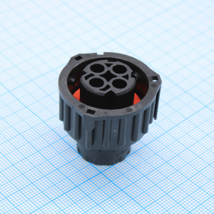 CKK3042C-2.5-21B, Круглый разъем, Серия 2.5mm System, Гнездо для монтажа на Панель, 4 контакт(-ов)