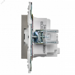 SKANDY Розетка с заземлением без защитных шторок 16А SK-R05Sh шампань IEK SK-R11-16-K37