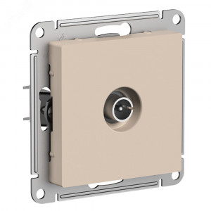 ATLASDESIGN TV РОЗЕТКА оконечная 1DB, механизм, ПЕСОЧНЫЙ ATN001291