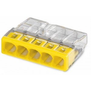 Клемма строительно-монтажная СМК 2273-205 EU2.5 415 5-проводная прозр. TKE-EU2.5-415/C100