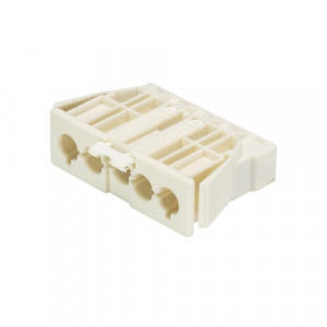 Вилочный разъем в панель GST18I5F S2 R V WS, Вилочный разъем в панель, 5 полюсов, пружинная фиксация, толщина панели 0,5-1,5 мм номинальное напряжение: 250/400V, номинальный ток: 20A, цвет: белый, серия gesis GST18i5