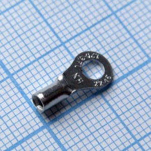 GRNB 1.25-3.7L, наконечник кабельный кольцевой без изоляции d=3.7мм, сеч. пров.0.5-1.5мм2
