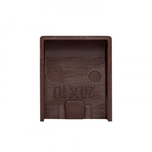 Заглушка (20х10) (4 шт) темное дерево EKF-Plast