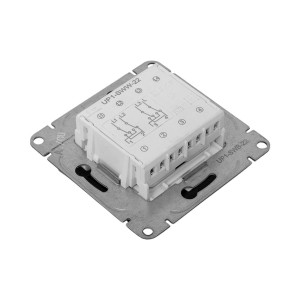 Механизм выключателя, двухклавишный, перекр-стный, ч-рный Эпика EKF UP1-SWB-22