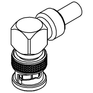 R141182000, РЧ соединители / Коаксиальные соединители BNC(M) R/A PLG \ CRP 5/50S, 100P