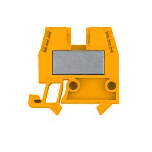 Проходная клемма (MINI) WKM 4/15 OR, Проходная клемма, MINI, боковой подвод кабеля, 2 точки подключения, тип фиксации провода: винтовой, номинальное сечение: 4 мм кв., 32A, 500V, ширина: 6 мм, цвет: оранжевый, тип монтажа: DIN15