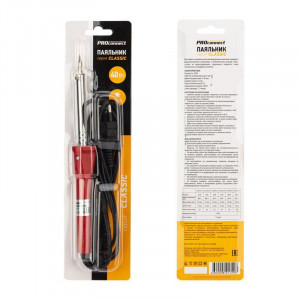 Паяльник с керам. нагреват. долговечное жало 220В/40Вт 12-0123-4